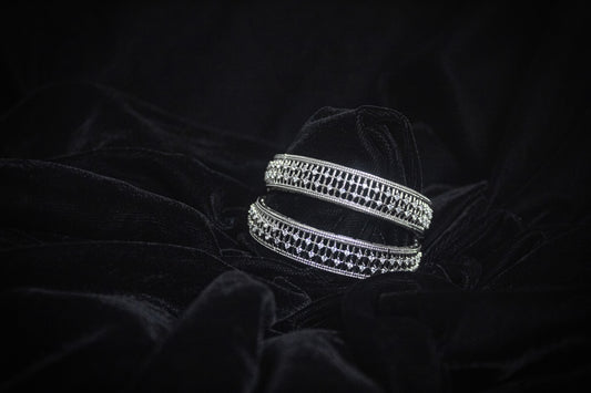 Netted American Diamond Bangles