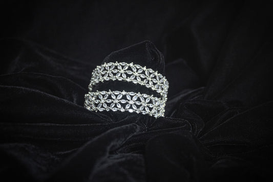 Lily Shape American Diamond Bangles