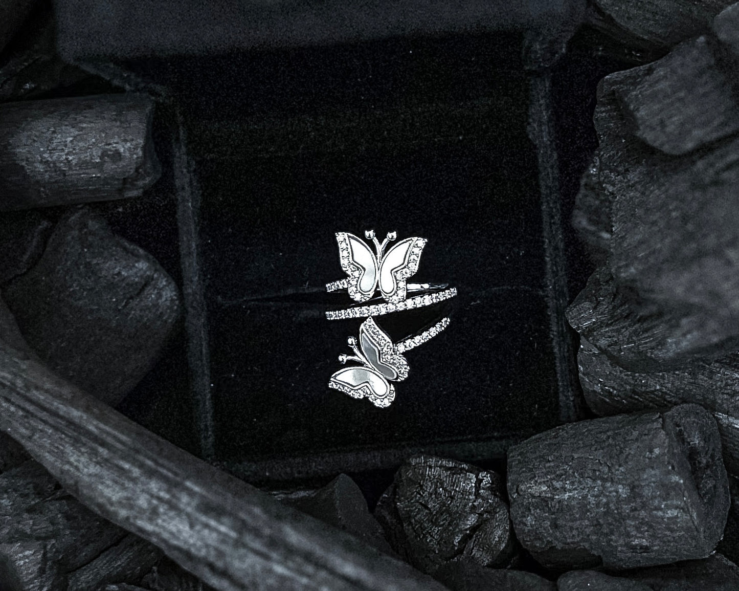 Butterfly American Diamond Ring