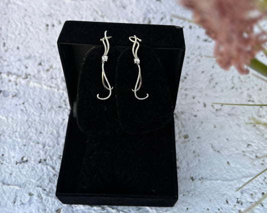 Sea Horse American Diamond Earrings