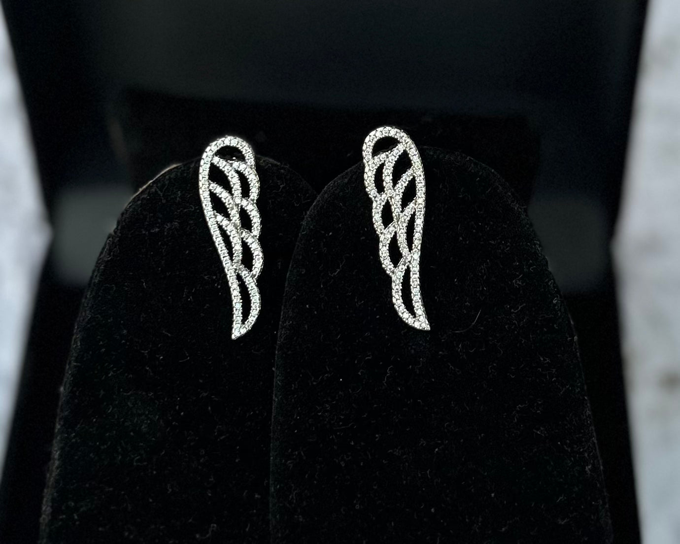 Wing Like American Diamond Ear Cuffs